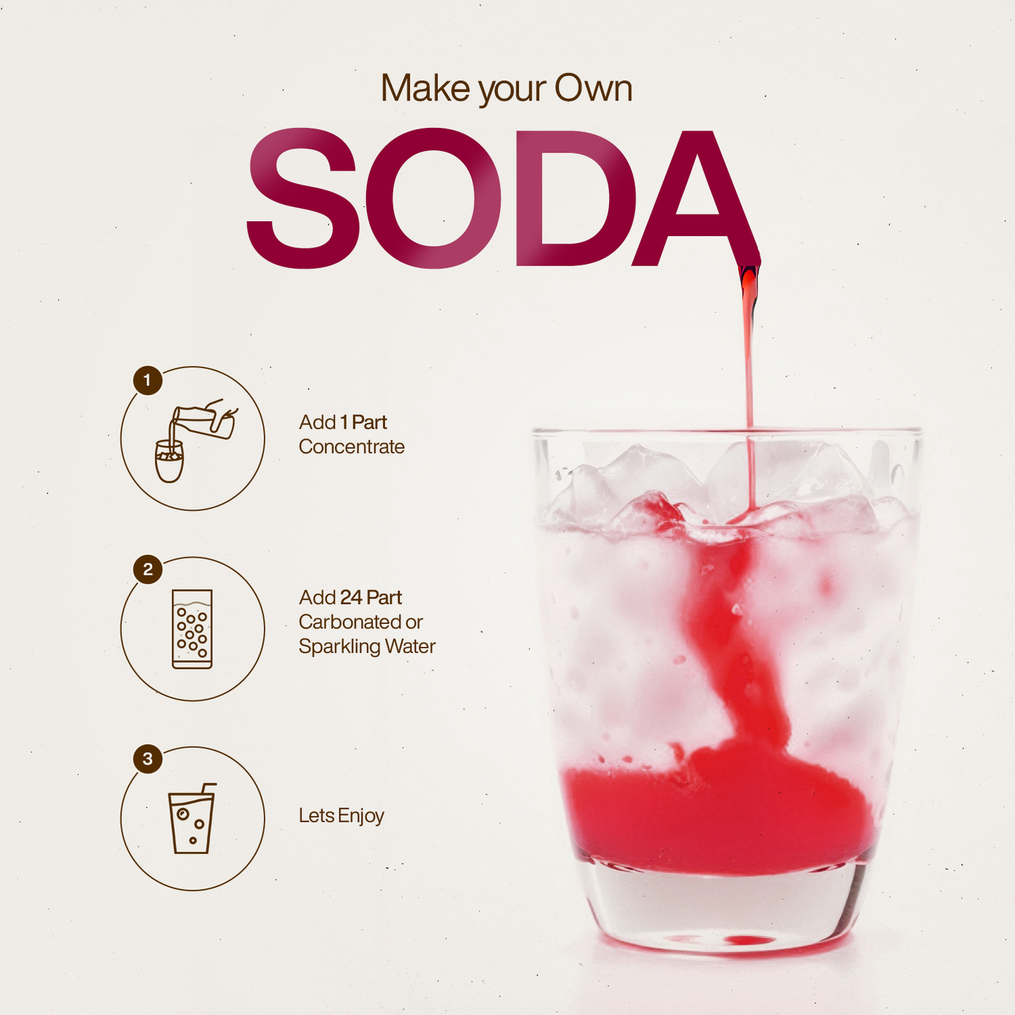 Zero Strawberry Soda Concentrate - 500ML