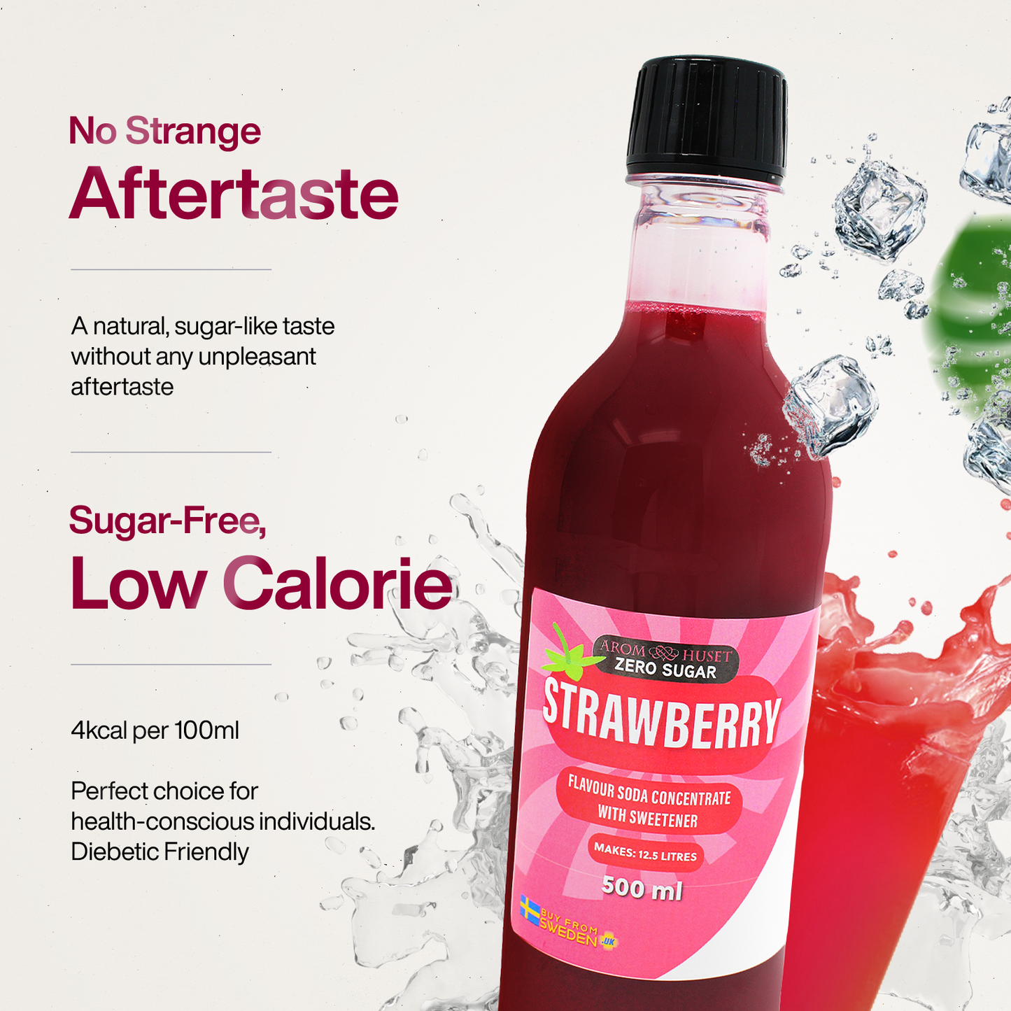 Zero Strawberry Soda Concentrate - 500ML