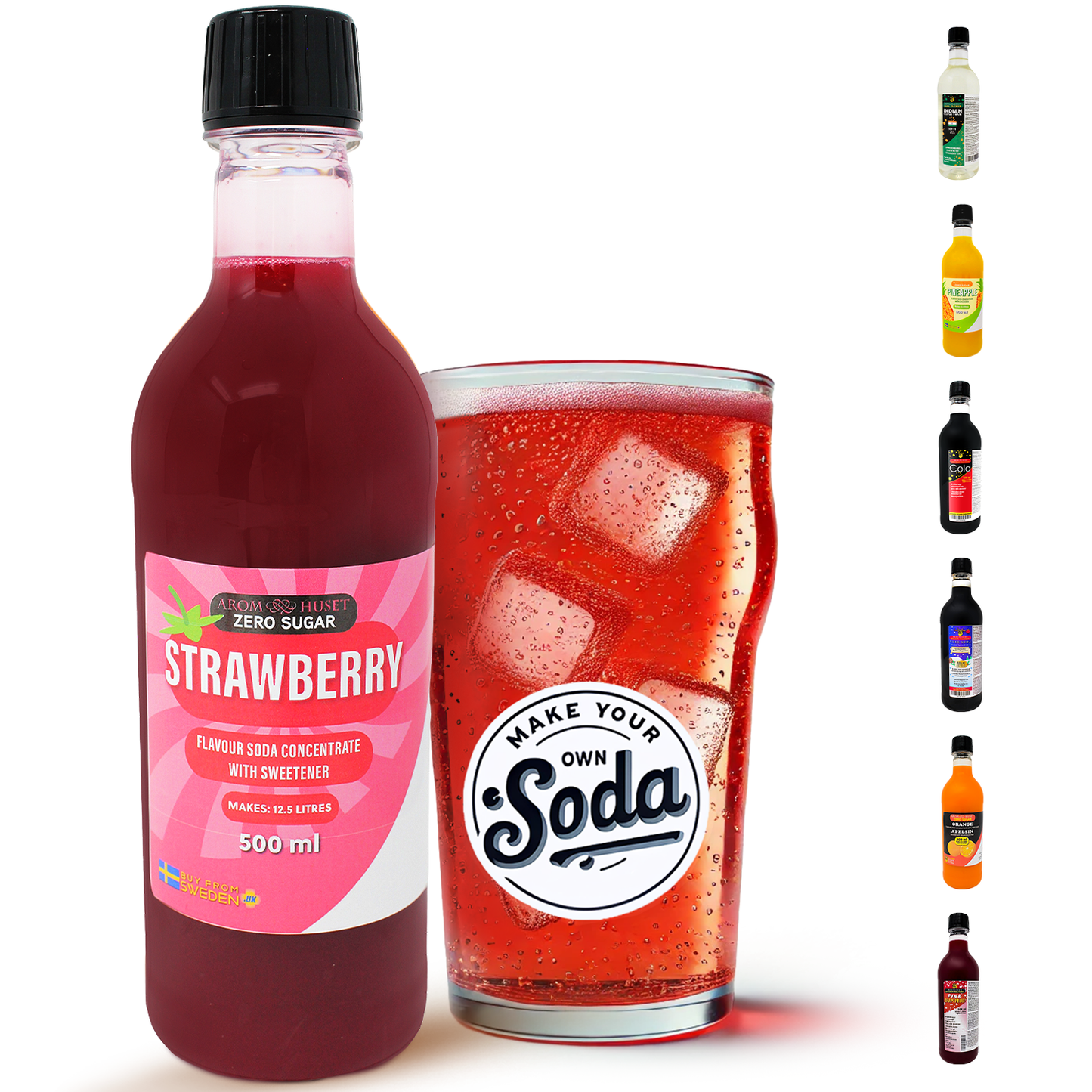 Zero Strawberry Soda Concentrate - 500ML