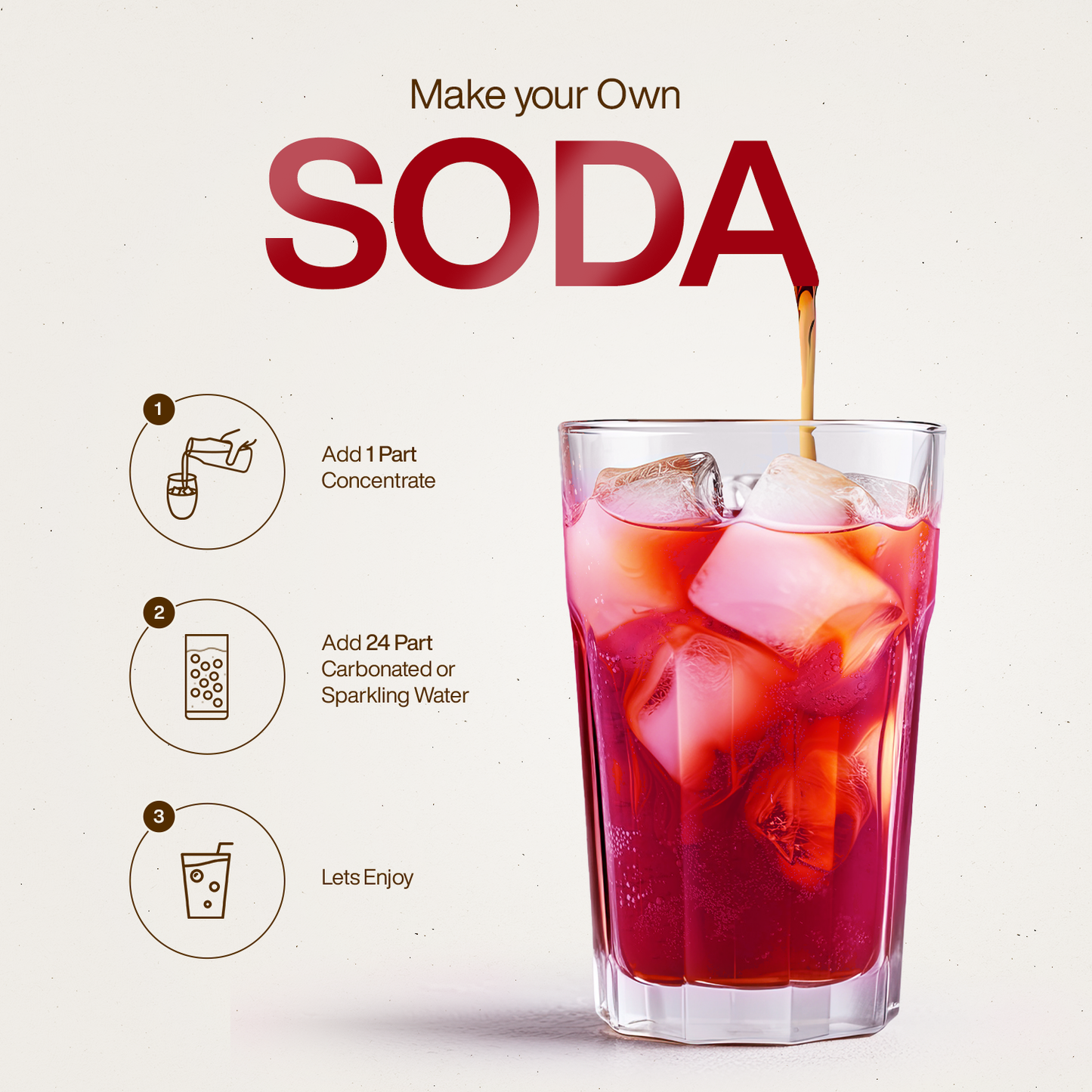 Zero Raspberry Soda Concentrate - 500ML
