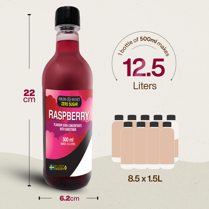 Zero Raspberry Soda Concentrate - 500ML