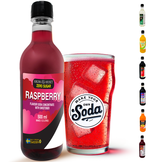 Zero Raspberry Soda Concentrate - 500ML